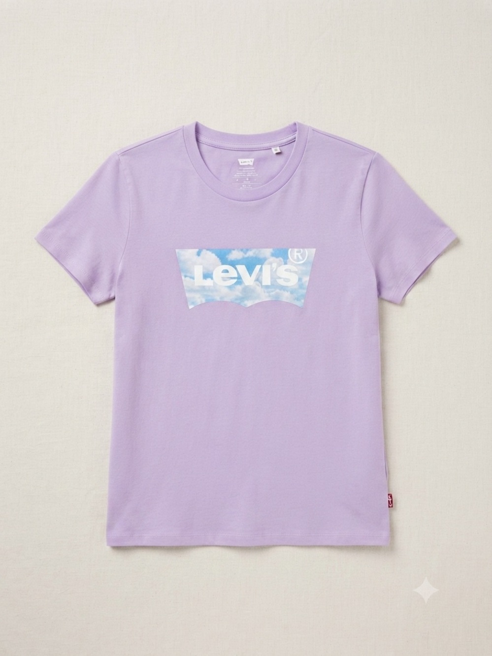 Levi's Lavender Short Sleeve Logo Tee - Picture 2 of 5